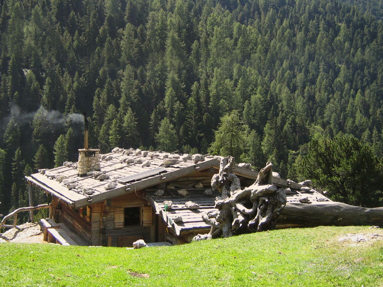 Mountain Hut in the South Tyrolean Alps